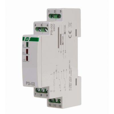 Przetwornik sygnału ciągły na impuls PSI-02 230V montaz na szynie DIN PSI-02-230V F&F (PSI-02-230V)